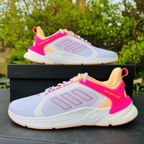 Adidas Response Super 2.0 Women Athletic Shoe Running Sneaker White Trainer #389 - Picture 3 of 10